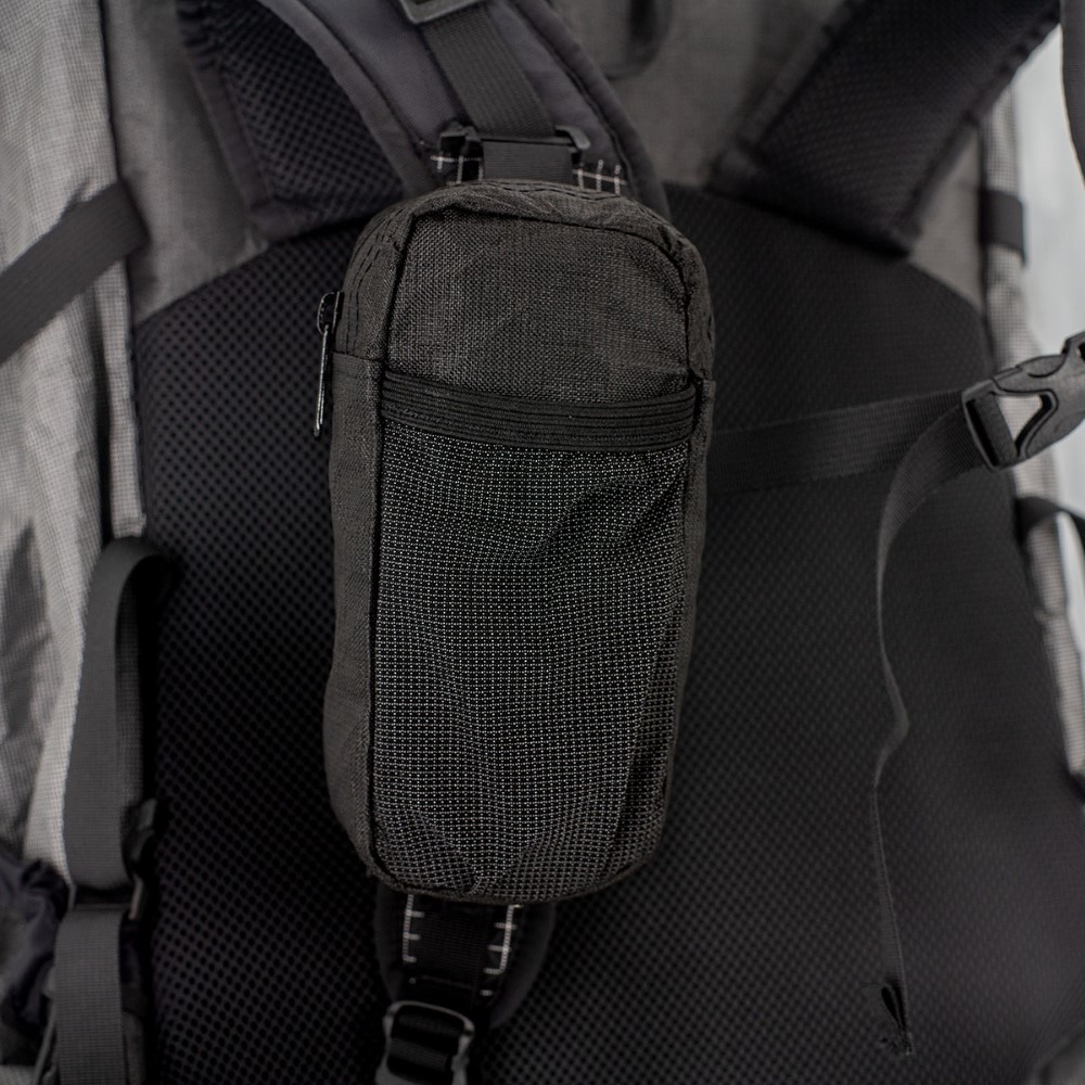 ULTRA Shoulder Strap Pocket image showing pocket clipped to shoulder strap